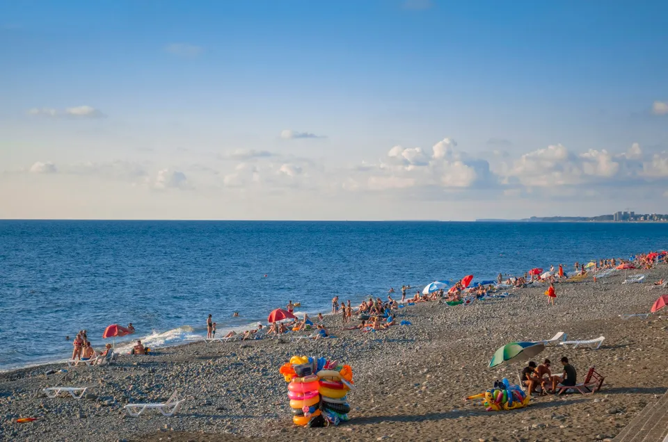 Black Sea beach (Kobuleti) (illustrative photo)